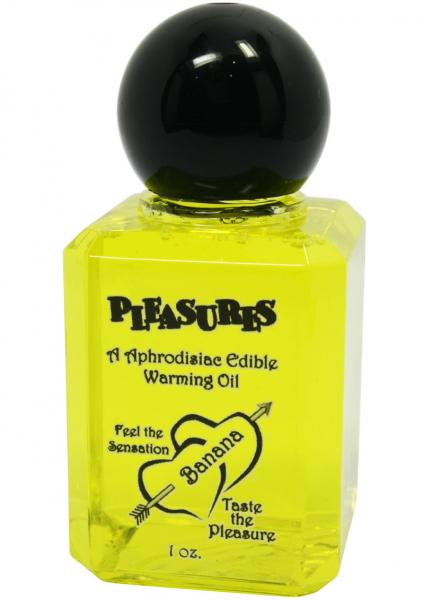 Pleasures Aphrodisiac Edible Warming Oil Banana 1oz