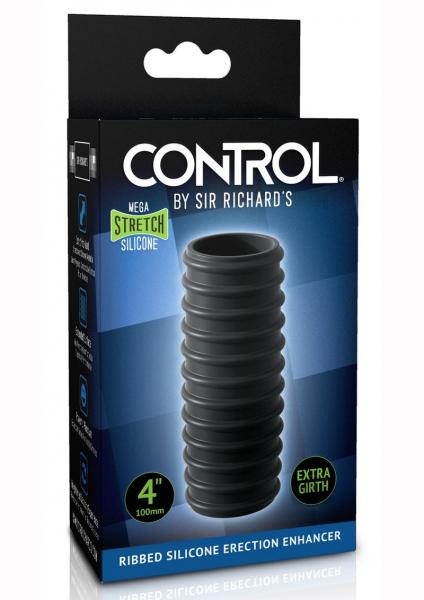 Sir Richard's Control Ribbed Erection Enhancer Black Sleeve