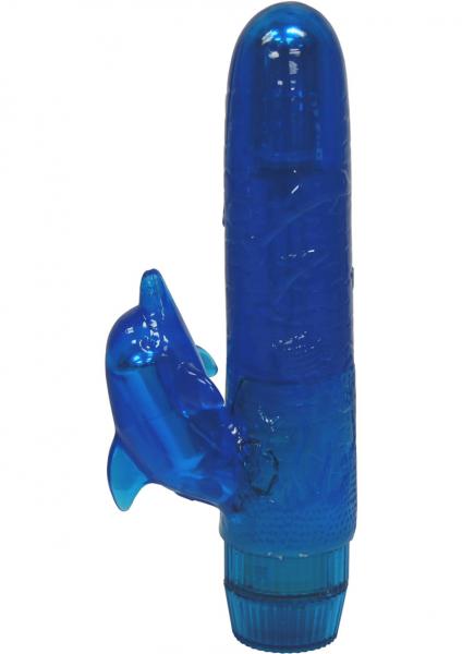 Alahoa Lei 6 Inch Vibrator Blue Waterproof