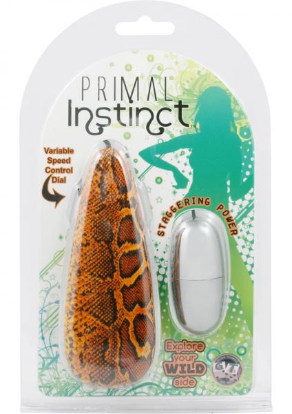 Primal Instincts Vibrating Egg Snake Print
