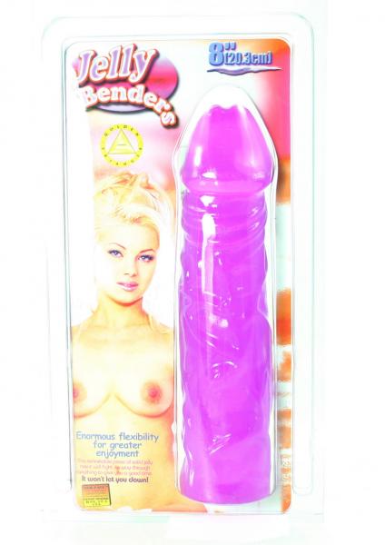 Jelly Benders 8 Inch Dong Purple