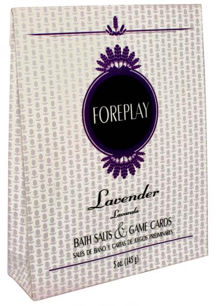 Foreplay Lavender Scented Bath Salts With Game Cards