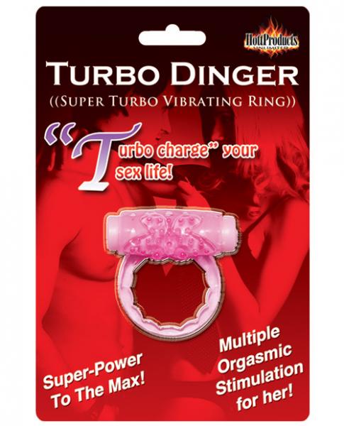Humm Dinger Super Turbo Vibrating Cock Ring Magenta