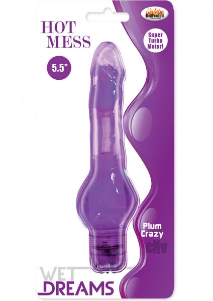 Wet Dreams Hot Mess Purple Realistic Vibrator