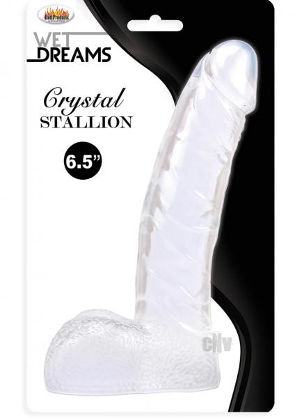 Wet Dreams Crystal Stallion Dong W/Balls