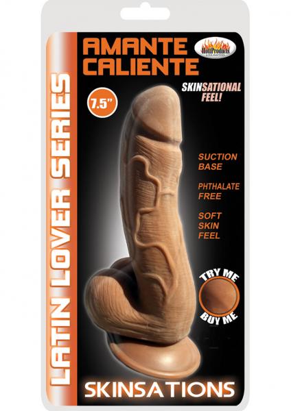 Skinsations Amante Caliente 7.5 Inches Tan Dildo