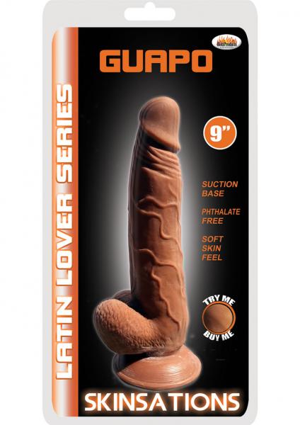 Latin Lover Guapo 9 Inches Dildo Brown