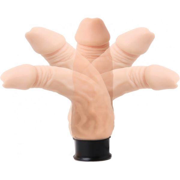 Skinsations Thick Vibra Flex 6 Inches Dildo Beige