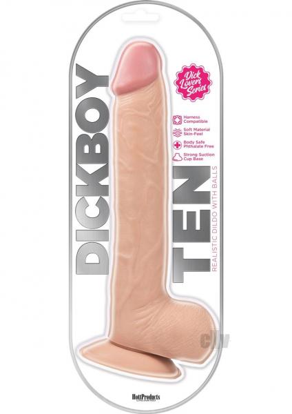 Dickboy 10 In Realistic Dildo W/ Balls
