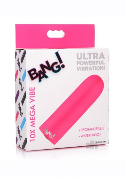 10x Mega Silicone Vibrator Pink