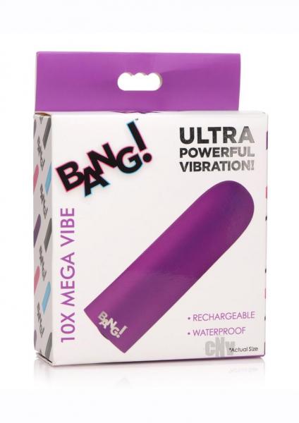 10x Mega Silicone Vibrator Purple