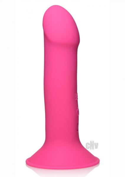 10x Squeezable Vibrating Dildo Pink