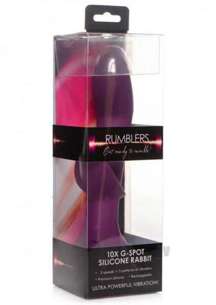 Rumblers G Spot Silicone Vibe Purple