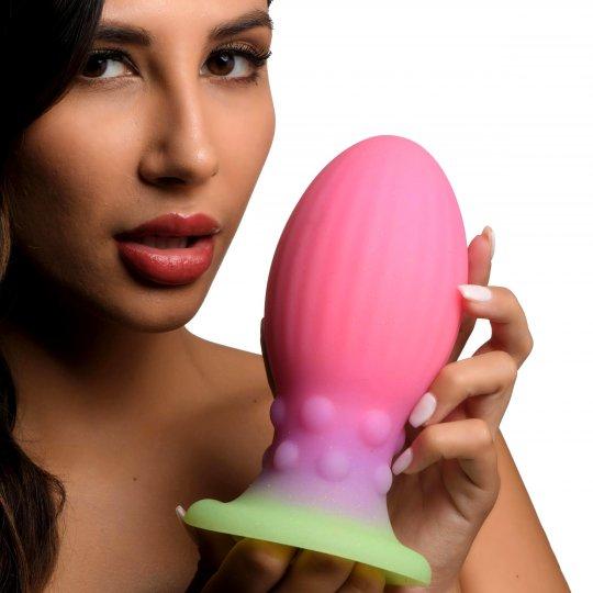 Creature Cocks Glow In The Dark Silicone Egg Xl Multi Color
