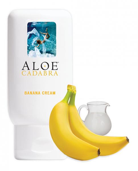 Aloe Cadabra Organic Lubricant 2.5 Oz Bottle Banana Cream
