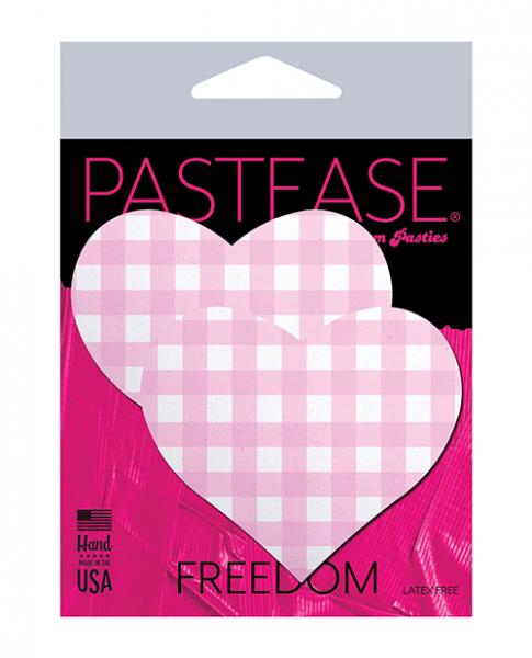 Pastease Premium Gingham Heart Pink O/S
