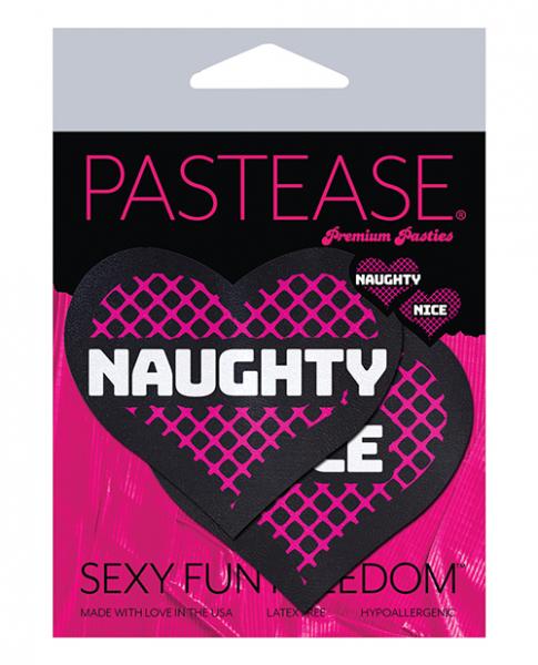 Pastease Naughty & Nice Hearts Black/Pink O/S