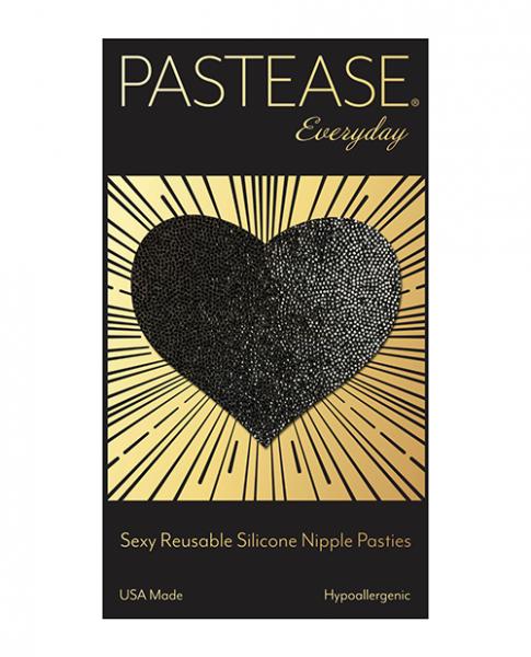 Pastease Reusable Liquid Heart Black O/S