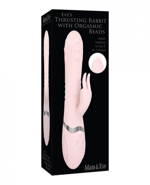 A&E Eve's Thrusting Rabbit With Orgasmic Beads Pink