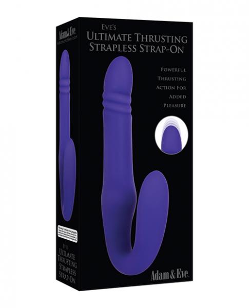 Adam & Eve Eve's Ultimate Thrusting Strapless Strap On Purple