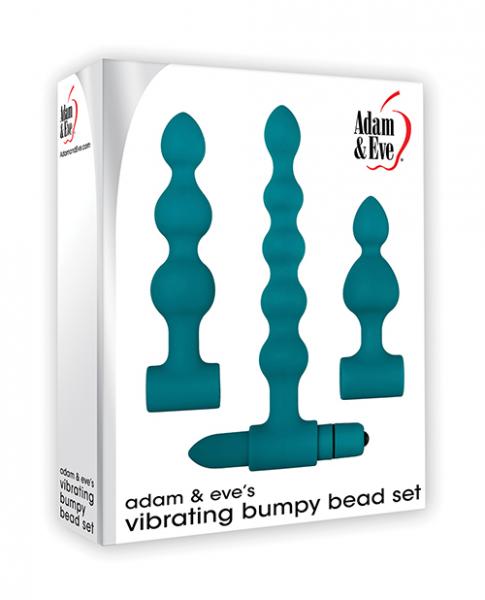 Adam & Eve Vibrating Anal Bumby Bead Set Teal