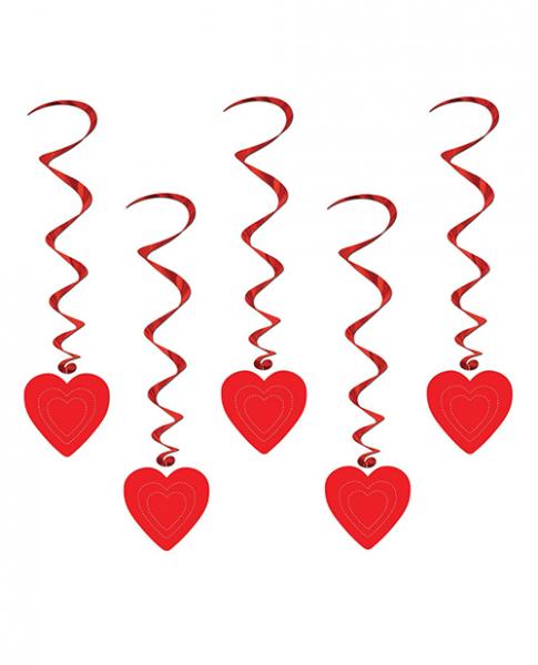 Valentines Heart Whirls Red
