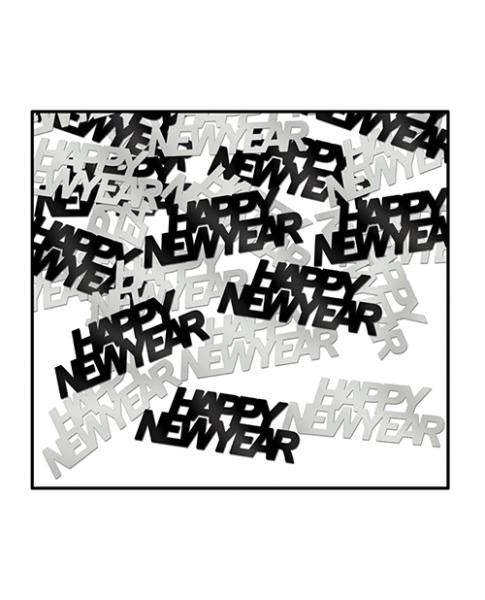 Happy New Year Fanci Fetti Black/Silver