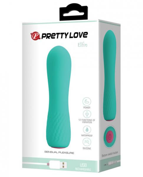 Pretty Love Elfin Mini Vibe 12 Function Light Blue