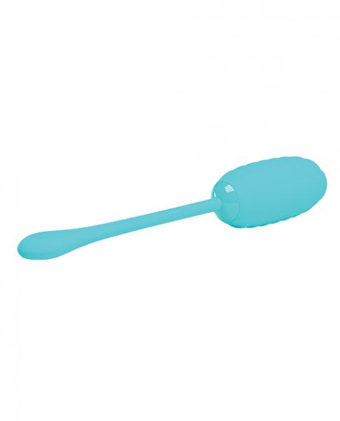 Pretty Love Kirk Liquid Silicone Remote Egg Vibrator Blue