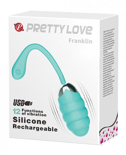 Pretty Love Franklin Remote Egg Vibrator Green