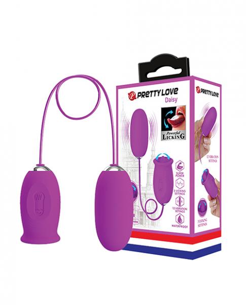 Pretty Love Daisy Silicone Licker Plus Egg Fuchsia