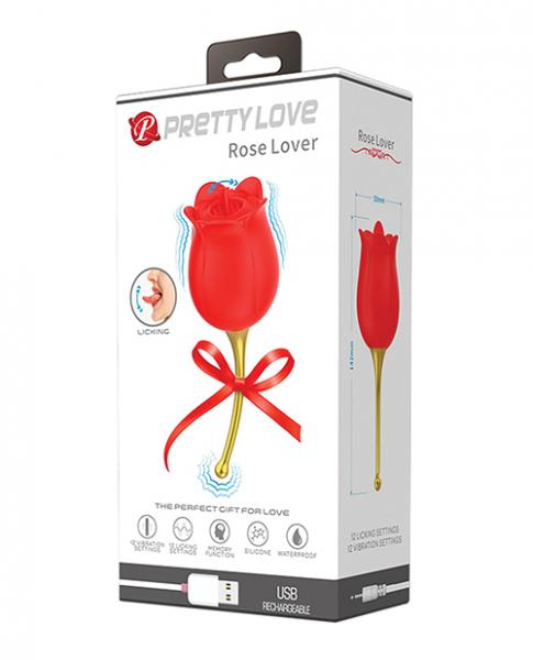 Pretty Love Licking Rose Lover Dual Ended Rose