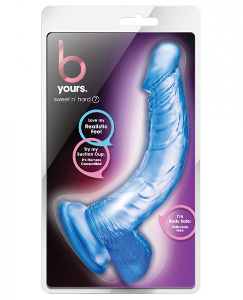 B Yours Sweet N Hard 7 Blue Realistic Dildo
