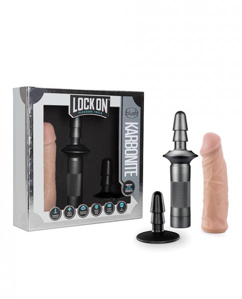 Lock On Karbonite Dildo And Handle Vanilla