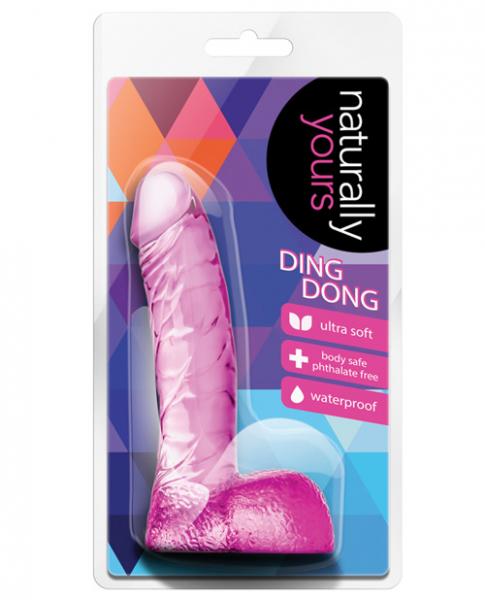 Naturally Yours Ding Dong Pink Dildo