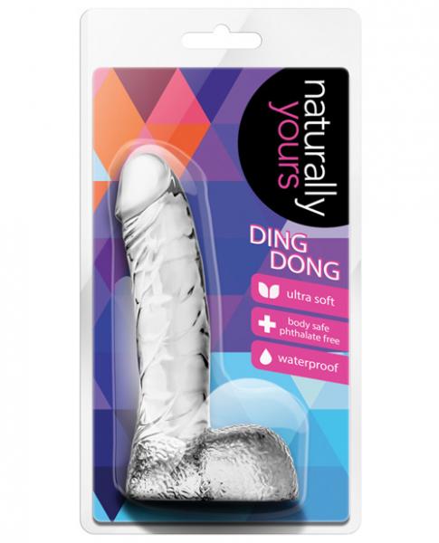Naturally Yours Ding Dong Clear Dildo