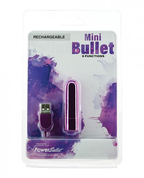 Mini Bullet Rechargeable Bullet 9 Functions Purple