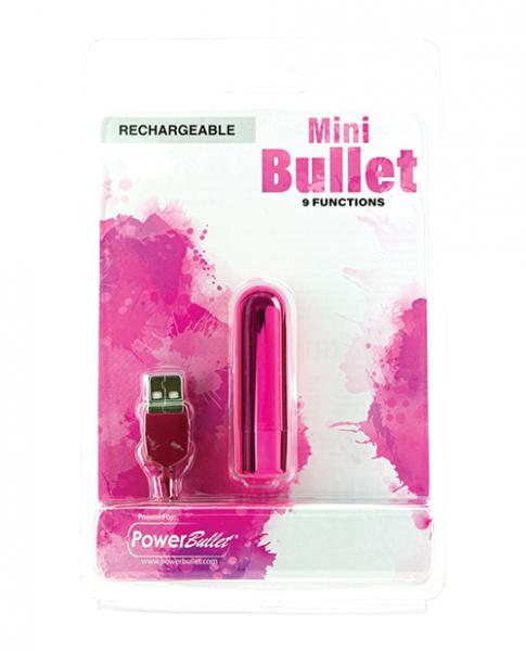 Mini Bullet Rechargeable Bullet 9 Functions Pink