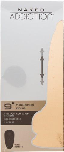 Naked Addiction 9 Inches Thrusting Dong Beige
