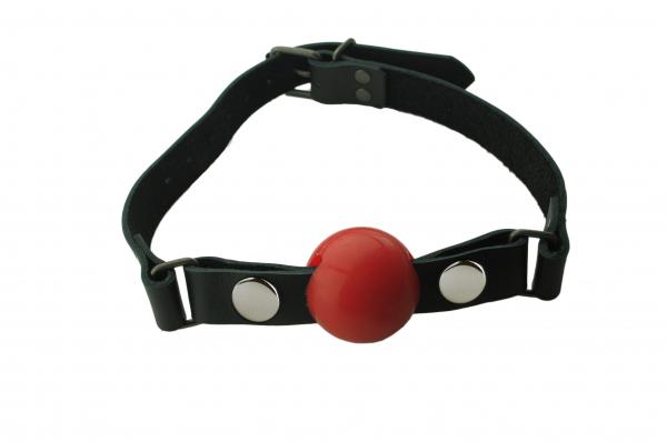 Removable Silicone Ball Gag 1.5 Inch Red