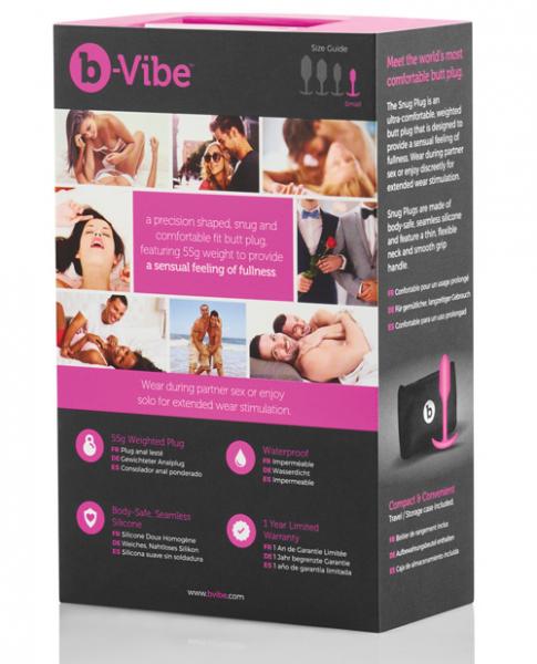 B Vibe Snug Plug 1 1.94 Ounces Weight Fuchsia