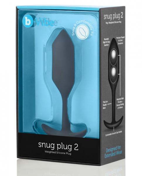B Vibe Snug Plug 2 4.02 Ounces Weight Black