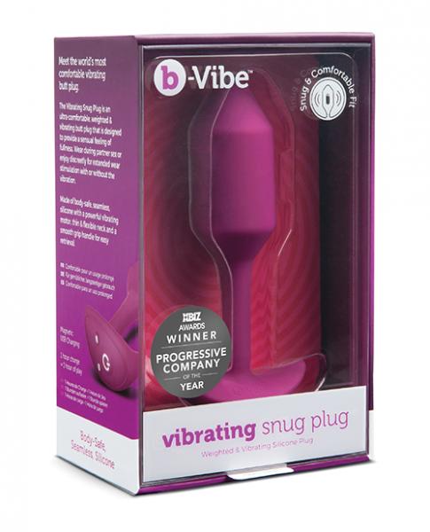 B Vibe Vibrating Weighted Snug Plug M 112 G Rose