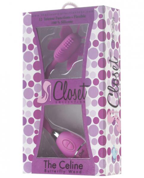 The Celine Butterfly Wand Vibrator Purple
