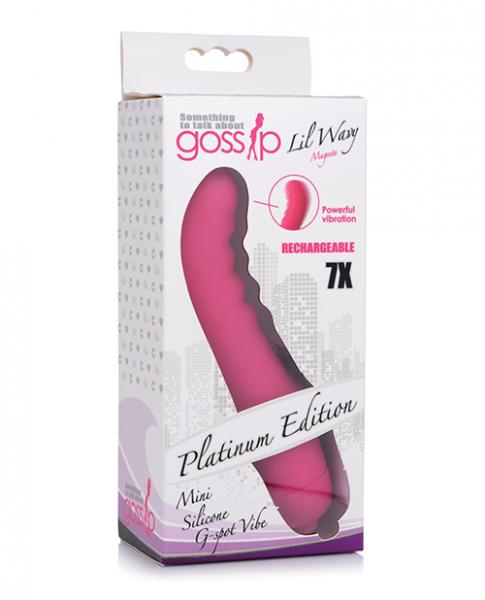 7x Lil Wavy Mini Silicone G Spot Vibe Magenta