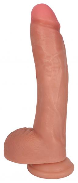 Jock Dong With Balls 10 Inches Beige