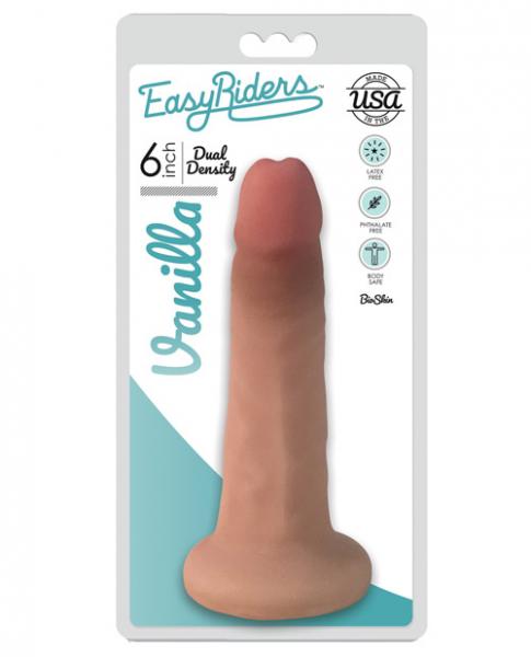 Easy Riders 6 Inches Dual Density Dong Beige