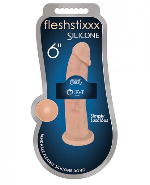 Fleshstixxx Silicone 6 Inches Dildo Beige