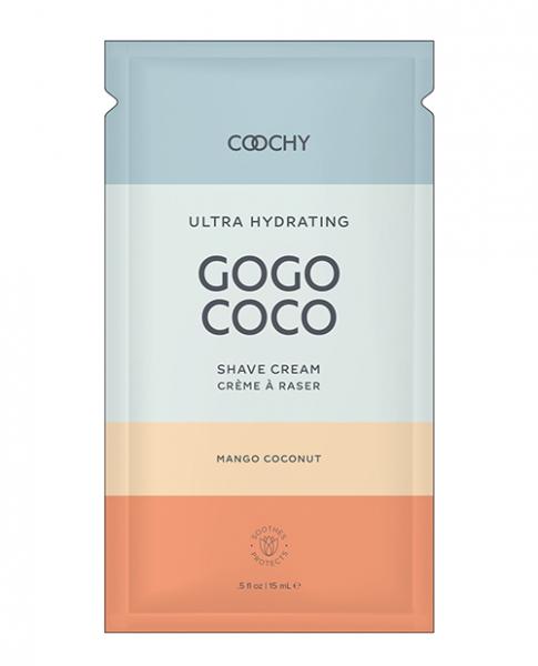 Coochy Ultra Hydrating Shave Cream Foil .35 Oz Mango Coconut