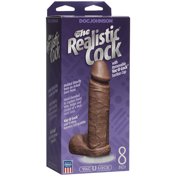 The Realistic Cock 8" Tan